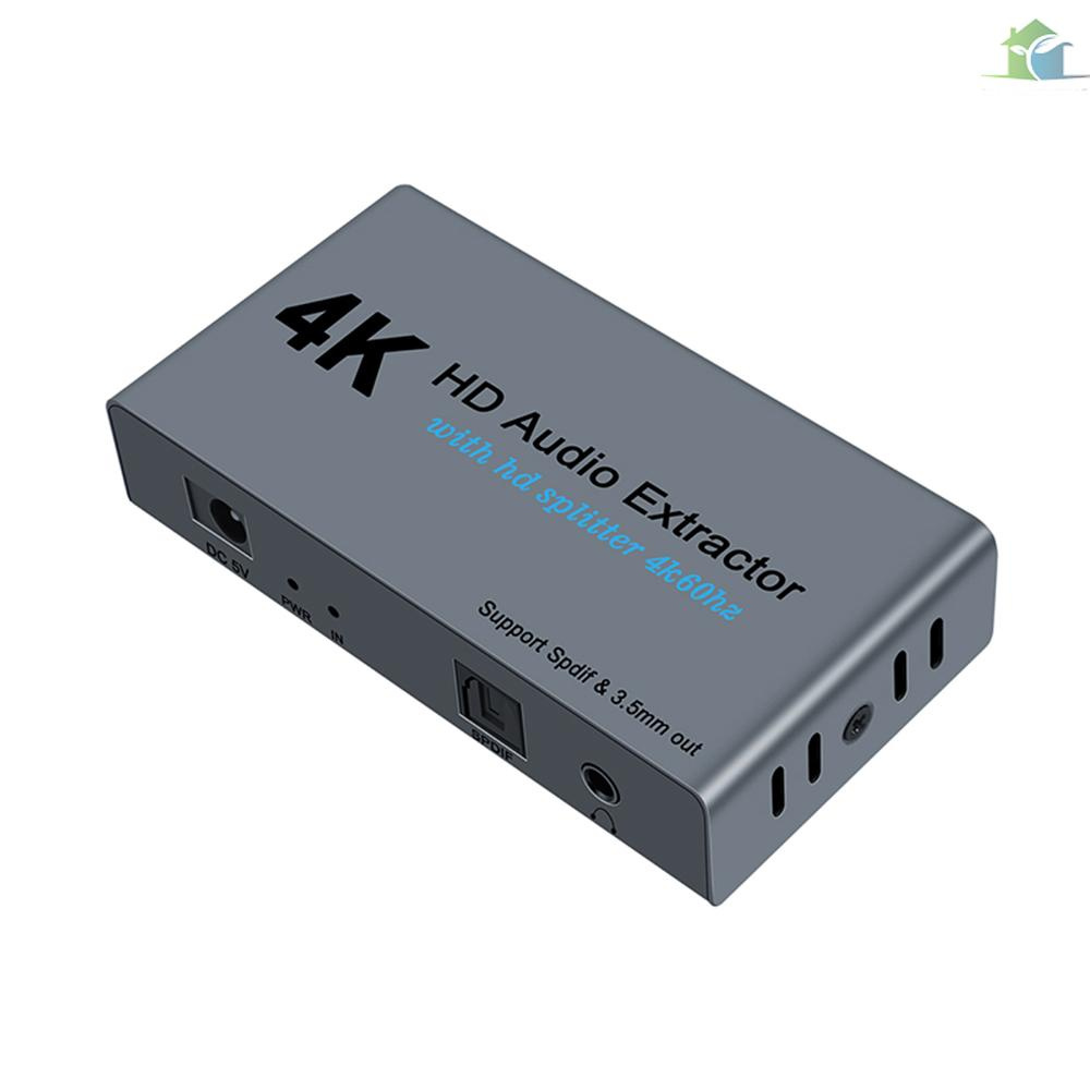 YOUP E12 4K 60HZ HD Video Extractor with Optical Toslink Splitter Spdif ...