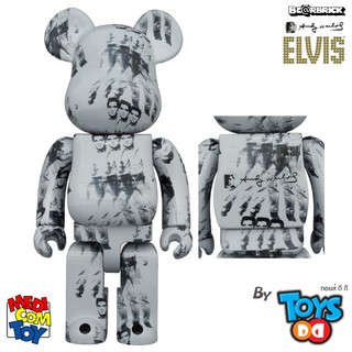 Be@rbrick 1000%, 400% &amp; 100% Andy Warhols ELVIS PRESLEY