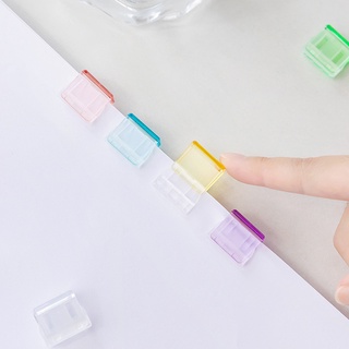[สุ่มสี] คลิปหนีบกระดาษ ขนาดเล็ก หลากสี ใช้ซ้ําได้ สีแคนดี้ ไม่ย่น อเนกประสงค์ ที่คั่นหนังสือ แฟ้มใส ดัชนี พลาสติก สํานักงาน โรงเรียน 1 ชิ้น