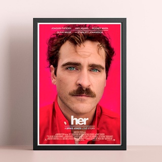 Her Poster (2013) โปสเตอร์ Her (รักดังฟังชัด) Joaquin Phoenix กับเสียงของ Scarlett Johansson ภาพสวยมากๆ