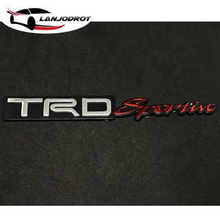 สติ๊กเกอร์ โลโก้ ติดรถยนต์ รถกระบะ 3D TRD Sportivo แต่งรถ Sticker Logo