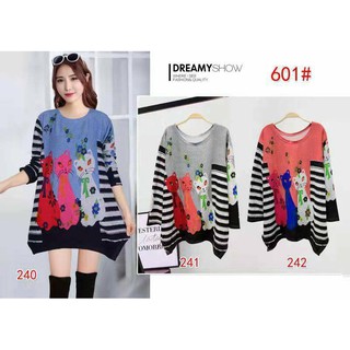 เสื้อสาวอวบ เสื้อคนอ้วน (601#)  มีของพร้อมส่ง!!!!