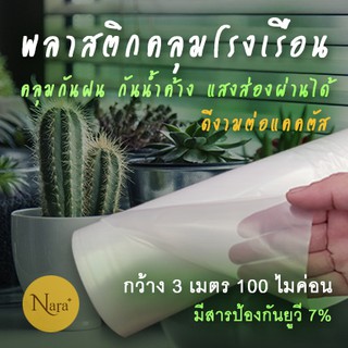 แหล่งขายและราคาพลาสติกคลุมหลังคาโรงเรือน Greenhouse ขนาดกว้าง 3 เมตร หนา 100-150ไมครอน ตัดแบ่งขายเป็นเมตรอาจถูกใจคุณ