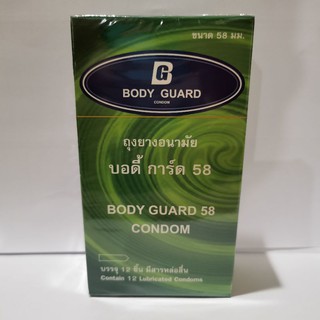 *ฉลากไทย ของแท้ ถุงยางอนามัย บอดี้การ์ด ขนาดใหญ่พิเศษ 58มม Extra Large size Condom 58mm