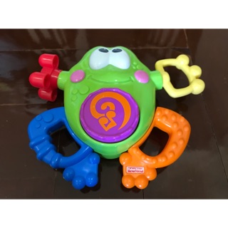 กบฝึกพัฒนาการ Fisher Price มีเสียงเพลง มือสองญี่ปุ่น (สภาพ 95%)