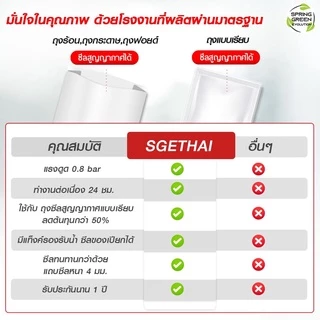 SGE เครื่องซีลสูญญากาศ เครื่องซีนสูญญากาศ รุ่น VC88 กึ่งอุตสาหกรรม ใช้ได้กับถุงเรียบ ประกันศูนย์ไทย