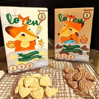 🦊Loven ขนมเด็ก 8 เดือน+ คุกกี้ รสวนิลา รสช็อกโกแลต Melty Drop ผลไม้อบกรอบ ใยอาหารสูง TOP 8 FREE