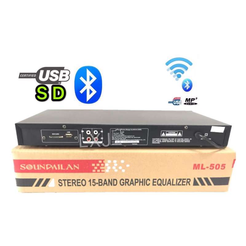 S0UND MIALN อีคิว อีควอไลเซอร์ เครื่องปรับแต่งเสียง 30ช่อง มี บลูทูธ มีช่อง USB+SD เล่นmp3 15+15ช่อง