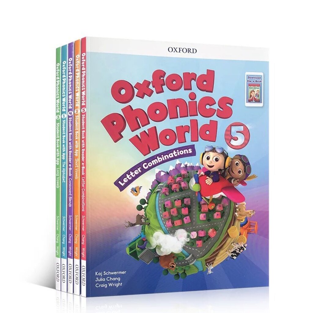 Oxford Phonics World 1-5 (1 ชุด มี 10 เล่ม) หนังสือ พร้อม