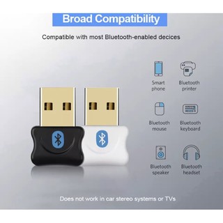 บลูทูธอะแดปเตอร์USB Bluetooth 5.0 DongleสำหรับPCคอมพิวเตอร์ลำโพงไร้สาย10เมตรช่วง