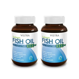 Vistra Salmon Fish Oil 1000mg 45 เม็ด 2 ขวด