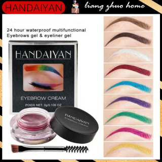 Handaiyan อายไลเนอร์เขียนคิ้วอเนกประสงค์ 12 สีกันน้ํา