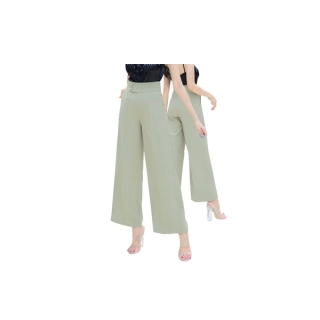  มาใหม่! กางเกงทรงกระบอกใหญ่ รุ่น Alice Wide pants [ใส่โค้ด 815XPD6G เหลือ 402.-] ช่วยเก็บสะโพกและต้นขา อำพรางหุ่นได้ดี