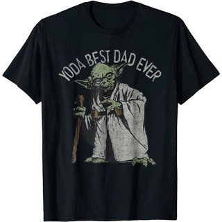 【100% cotton】100%cotton เสื้อ ยืด ราคา ส่ง Star Wars Yoda Best Dad Ever Graphic T-Shirt men เสื้อ ยืด ผู้ชาย คอกลม โอเวอ