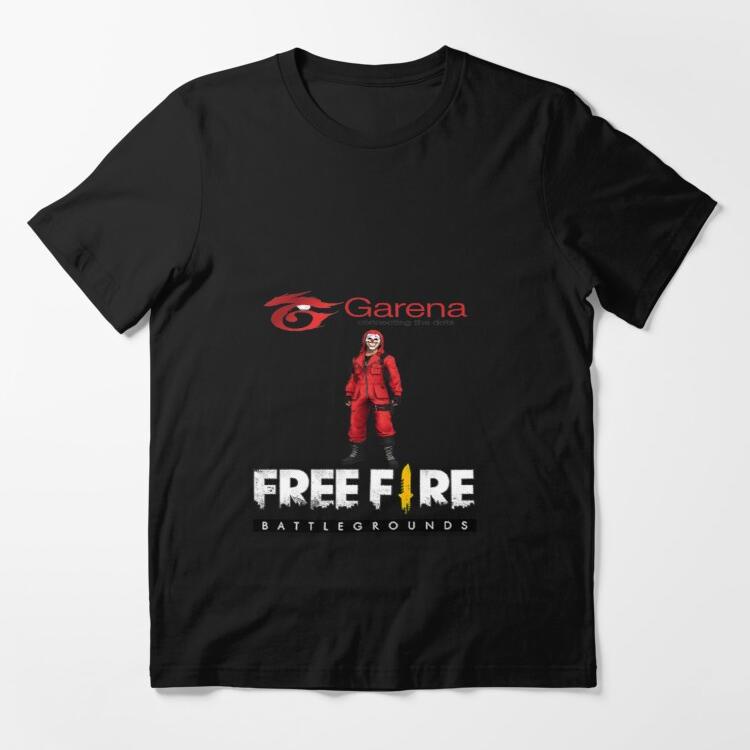 เสื้อยืดอินเทรนด์ผู้ชายอินเทรนด์ผู้หญิงเสื้อยืด พิมพ์ลาย freefire อาชญากร เลือกลายได้S-3XL