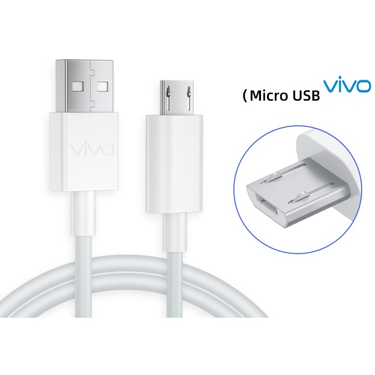สายชาร์จแท้ รุ่นใหม่ ViVO 2A แท้ รองรับเช่น VIVO Y11 Y12 Y15 Y17 V9 V7+ V7 V5Plus V5 V3 Y85 Y81 Y71ของแท้ 100% MICRO USB