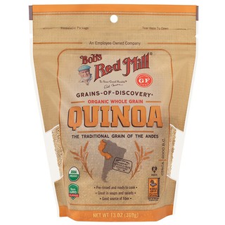 บ๊อบเรดมิลล์ออร์แกนิคโฮลเกรนควินัว 369กรัม Bob Redmill Organic Whole Grain Quinoa 369 grams