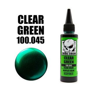 สี Skull Color : Clear Green