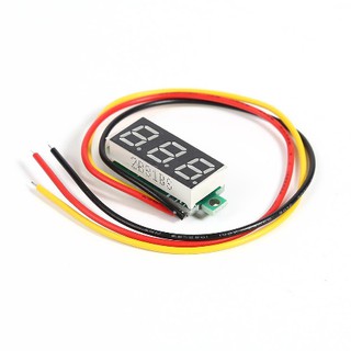 [🚚ส่งไว] 0.28 inch Mini DC 0-100V 3-Wire Voltage Gauge Volt Meter Voltmeter LED Panel Digital Display