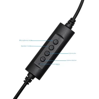 Usb Call Center หูฟังพร้อมไมโครโฟนเสียงรบกวนสําหรับ Pc โทรศัพท์มือถือ