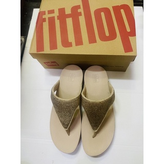 sales ถูกสุดๆ FITFLOP แท้ 100% รองเท้าลำลองผู้หญิง LOTTIE SHIMMERCRYSTAL รุ่น T81-667 สีทอง