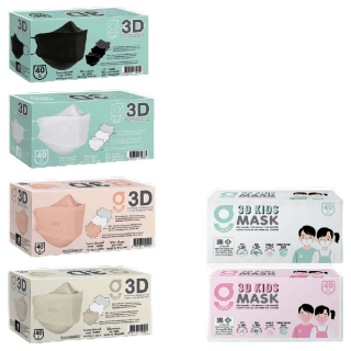 (ใส่โค้ด9DF85E) G LUCKY 3D แมส 3D แบบกล่อง 40 ชิ้น หายใจสะดวก หน้ากากอนามัย ความหนา 3 ชั้น ป้องกันไวรัส