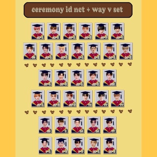 id photo set (NCT + wayv) - ceremony set 🎓