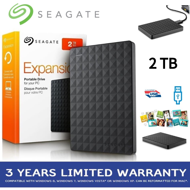 Seagate 2TB External Hard Disk HDD 2.5 Inch Portable Hard Disk USB 3.0 External Hard Drive ₨