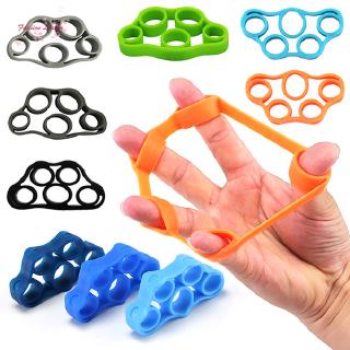 Silicone Finger Strengthener Hand Resistance Band Hand Grip Exerciser Strength Trainer Gripper