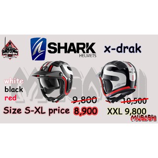 shark helmet X-drak  Black-Red-White