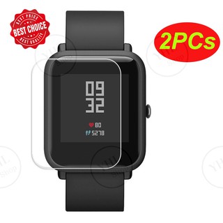 YHL TPU Ultra Thin HD Screen Protector ฟิล์มใส ฟิล์มกันรอย ฟิล์มใสกันรอยสำหรับ Amazfit BIP watch (2ชุด/แพ๊ค)