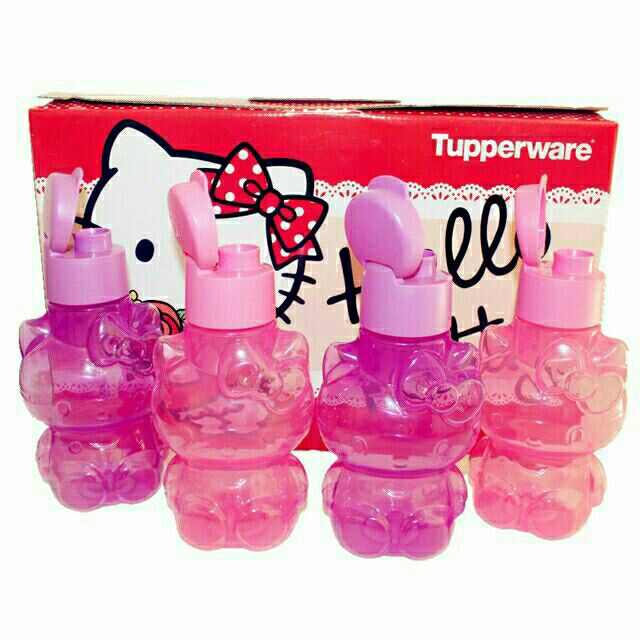 Tupperware Hello Kitty Eco ขวด BPA free 425ml 4 ชิ้น