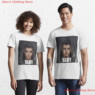 100%cotton เสื้อยืดคอวีผู้ชาย เสื้อยืดผู้หญิง For Mens Womens Xue Yang Slut Love You Fans Essential T-Shirt women men คอ