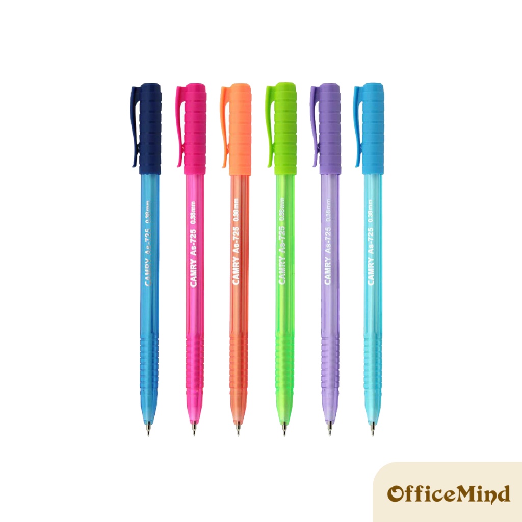 OFFICEMIND ปากกาลูกลื่น ปากกา Camry 725 ปากกาหัวแหลม 0.38มม.