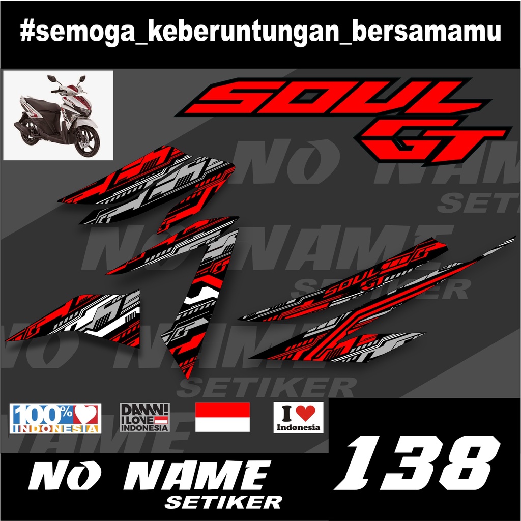 Striping Sticker MIO SOUL GT 125 ALL NEW (138) - สติ๊กเกอร์ Striping Yamaha MIO SOUL GT 125