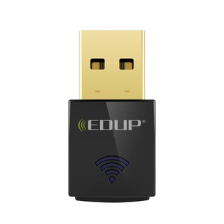 EDUP[EP-AC1619]​ 5ghz usb wifi adapter 600mbps 802.11ac wifi receiver Dual Band( Black)