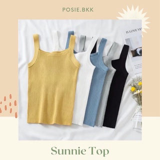 ✨Sunnie Top เสื้อกล้ามไหมพรมแขนกุด🌷พร้อมส่ง3สี