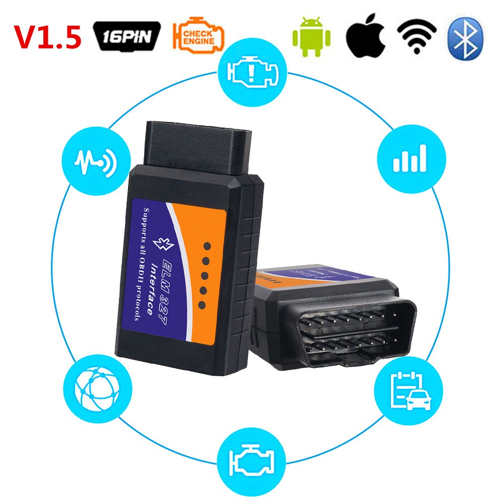 Elm327 WIFI V2.1 OBD2 เครื่องสแกนเนอร์วินิจฉัยรถยนต์ที่ดีที่สุด Elm327 WI-FI Mini ELM 327 V2.1 OBDII
