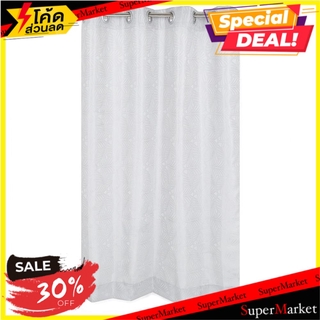 ผ้าม่าน EYELET HOME L&amp;S TICHA 140x160 ซม. สีเทา ผ้าม่านหน้าต่าง EYELET CURTAIN HOME L&amp;S TICHA 140X160CM GRAY