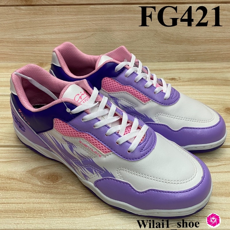 GiGa FG421 รองเท้าฟุตซอลกีก้า (37-44) สีขาว/กรม/ส้ม - รูปที่ 3
