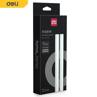 Deli กาวแท่งร้อน กาวแท่งเล็ก แท่งใหญ่ ใช้กับปืนไฟฟ้าอย่างดี 12/18pcs 7mm ปลอดสารพิษ ไม่เป็นอันตราย Glue gun
