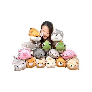 โปรโมชั่น : พร้อมส่ง มี15ลาย ตุ๊กตาขนาด 12นิ้ว ตุ๊กตาชิบะอ้วน ตุ๊กตาไซบีเรียนอ้วน ตุ๊กตาฮัสกี้อ้วน ตุ๊กตาหมูอ้วน นุ่มนิ่มม