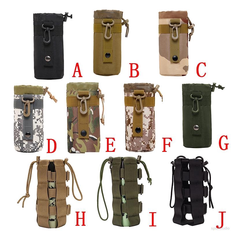 Molle กระเป๋ายุทธวิธี กระเป๋าใส่ขวดน้ํา ลายพราง สะดวก สําหรับกลางแจ้ง