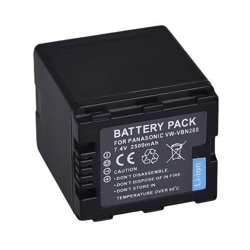 แบตเตอรี่ พานาโซนิค VBN-260/PANASONIC Battery VBN-260 ใช้กับกล้องรุ่น Panasonic HC-X800 Panasonic HC
