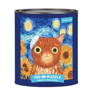 PUZZLE 100 TIN ARTSY CAT VINCAT VAN GOGH