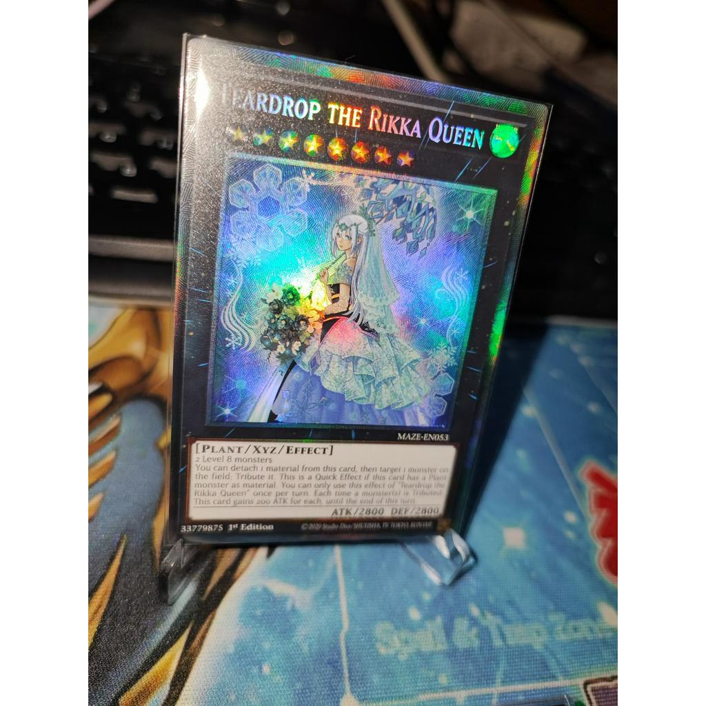 [Yugioh Funny Shop] การ์ด Rikka Queen 1 Teardrop the Rikka Queen - MAZE-EN053 - Collectors Rare 1st 