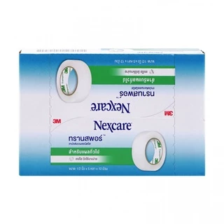 3M Nexcare Transpore เทปแต่งแผล เทปปิดผ้าก๊อส ทรานสพอร์ ความยาว 10 หลา ขนาด ครึ่งนิ้ว 1 นิ้วและ3นิ้ว
