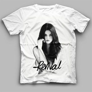 tshirtเสื้อยืดคอกลมฤดูร้อนเสื้อยืด พิมพ์ลาย Selena Gomez Tour สีดํา ไซซ์ S - 3XlSto4XL