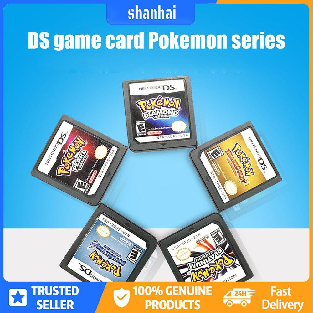 การ์ดเกม Pokemon Platinum แบบพกพาสำหรับ DS 2/3DS NDSI NDS NDSL Lite