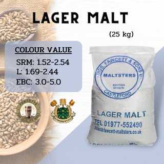 Lager Malt (Pilsner malt)(Thomas Fawcett)(1 กระสอบ)25 KG *ไม่บด* (1 ออเดอร์ ต่อ 1 กระสอบ)